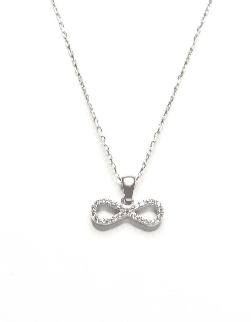 שרשרת כסף925 עם תליון אינפיניטי משובץ