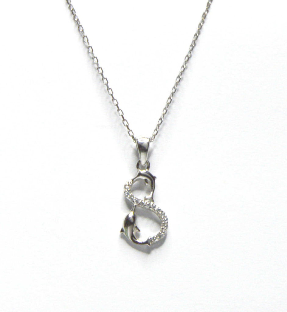 שרשרת כסף 925 עם תליון אינפיניטי מעוצב משובץ