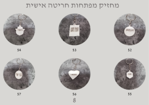 מחזיק מפתחות עם חריטה אישית